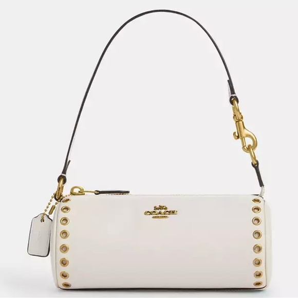 Coach Nolita Barrel Bag with Grommets in Chalk Brass Hardware Style CZ013